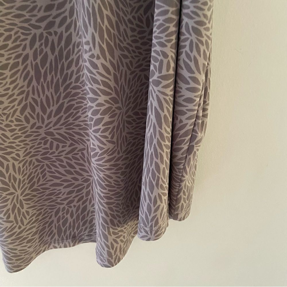 Pebble Grey Abstract Floral Studio Knit Tank size 3 - Picture 5 of 8